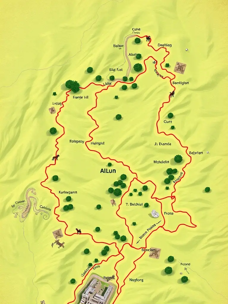 A map of designated trails available for independent riding, emphasizing the freedom and exploration offered by ACPEA's trail system.
